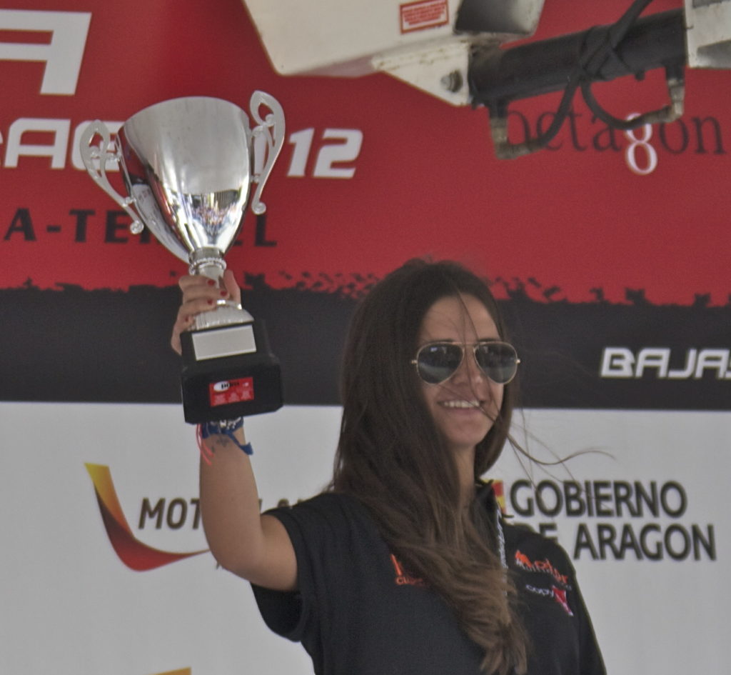 Campeona en categoría femenina del Campeonato de España de Rallies TT
